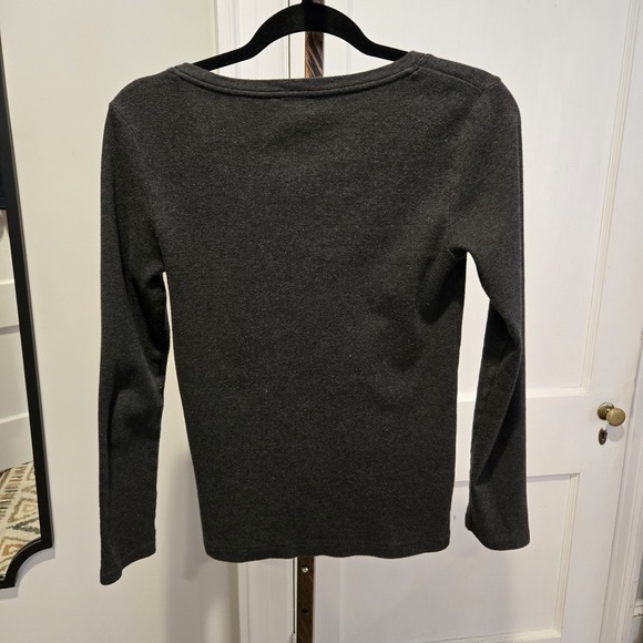 POLO Ralph Lauren Gray Lightweight Long Sleeve Sweater w/ Scoop Neckline  Medium - Picture 2 of 11
